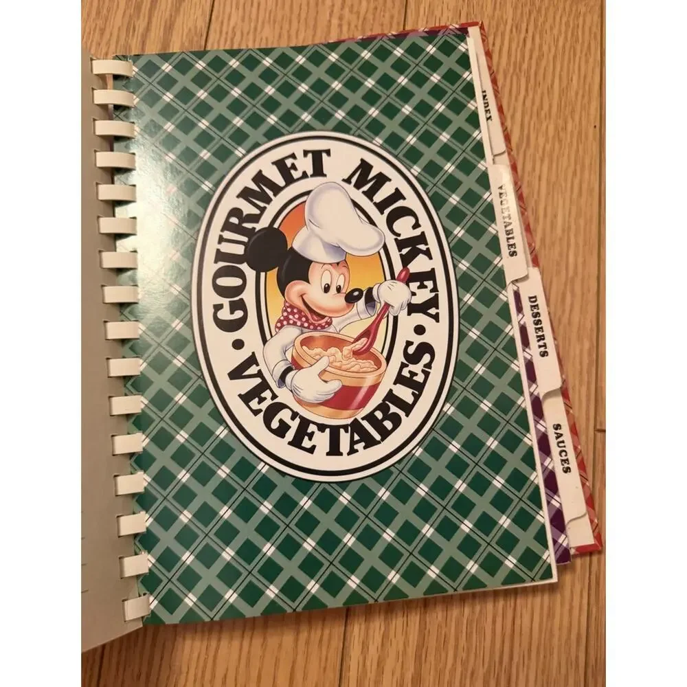 Vintage DISNEY Cooking with Mickey Mouse Gourmet COOKBOOK Vol II Park Recipes